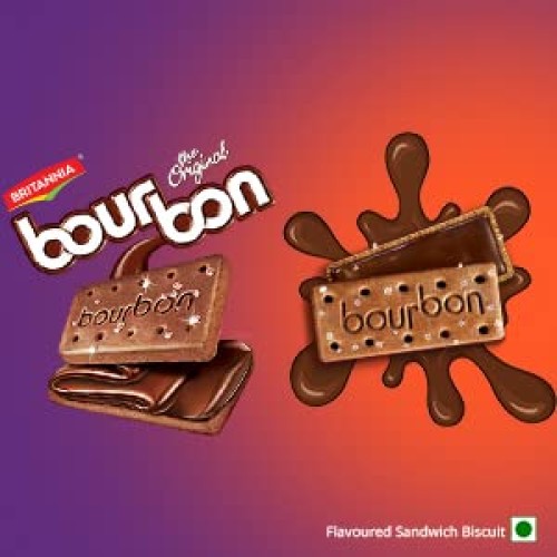 Britannia The Original Bourbon Chocolate Flavoured Cream Biscuit