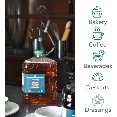 Blue Green Agave Organic Nectar, Raw Blue, 176 Ounce