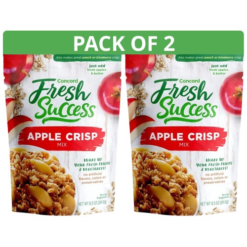 Concord Foods Apple Crisp Baking Mix Pack Of 2 8.5 Oz Boxes