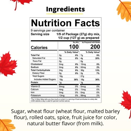 Concord Foods Apple Crisp Baking Mix Pack Of 2 8.5 Oz Boxes