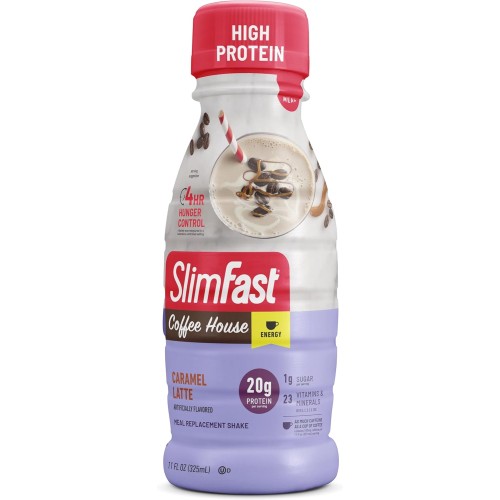 SlimFast Advanced Energy High Protein Meal Replacement Shake, Ca...