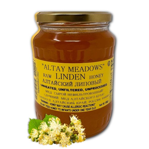 Altay Linden Honey Extremely Raw Honey 100% Natural Honey Health