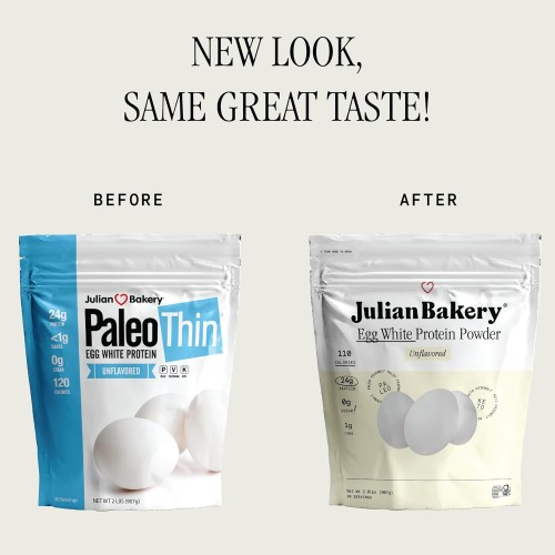 Julian Bakery Paleo Thin Protein Powder | Egg White | Unflavored