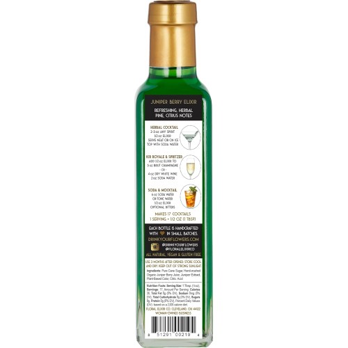 2 Pack All Natural Juniper Berry Syrup For Cocktails &Amp; Sodas
