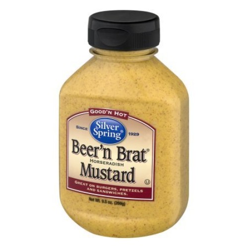 Silver Spring Beern Brat Mustard, 9.5 Oz Pack Of 12