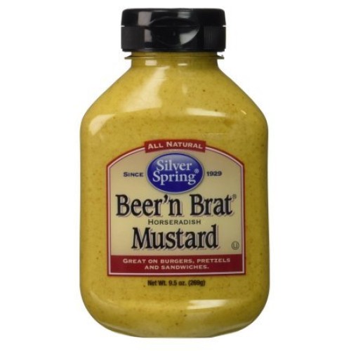 Silver Spring Beern Brat Mustard, 9.5 Oz Pack Of 12