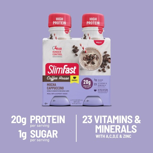 Slimfast Advanced Energy Mocha Cappuccino Shake – Ready To Drink