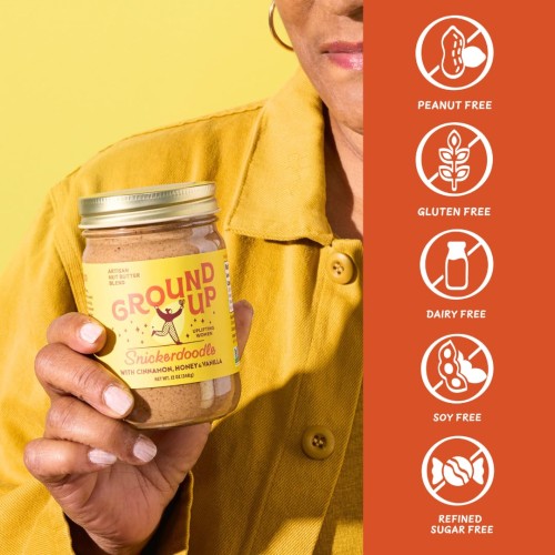 Ground Up Pdx, Nut Butter Almond Cashew Cinnamon Snickerdoodle,