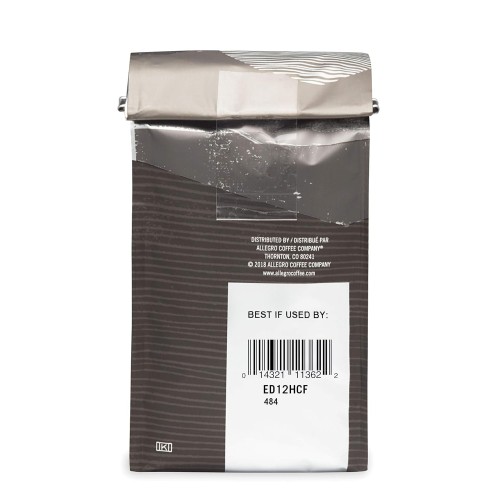 Allegro Coffee Half Caff, French Roast Ground Coffee, 12 Oz