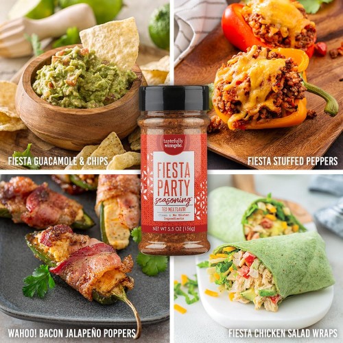 Tastefully Simple Fiesta Party Mexican Seasoning, No Msg, Great