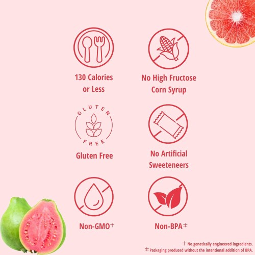 Del Monte Refreshers Red Grapefruit In Guava Fruit Water Cups, 7