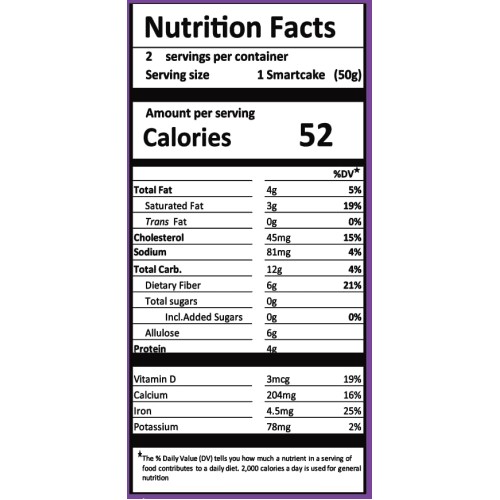 Smart Baking Company Smartcake, Sugar Free, Gluten Free, Low Car