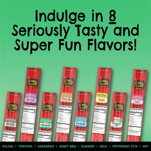 Long John Snacks Smoked Sausage Smokies Habanero 24