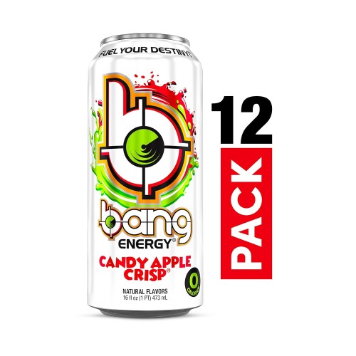 Bang Candy Apple Crisp Energy Drink, 0 Calories, Sugar Free With