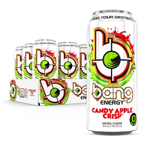 Bang Candy Apple Crisp Energy Drink, 0 Calories, Sugar Free With