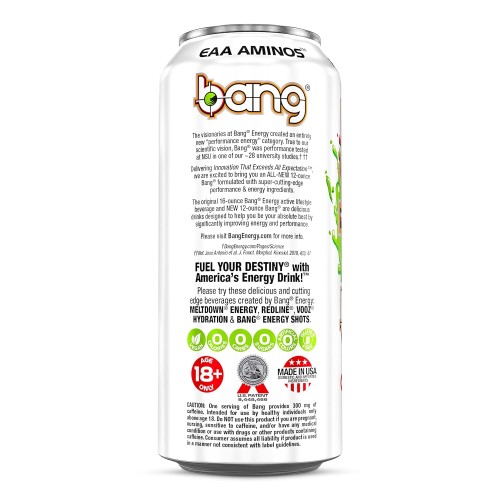 Bang Candy Apple Crisp Energy Drink, 0 Calories, Sugar Free With