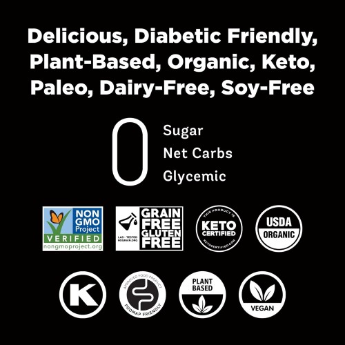 Rxsugar Delicious Plant-Based Organic Pancake Syrup, Maple Flavo