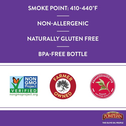 Pompeian Classic Olive Oil, Mild Flavor, Perfect For Roasting &Amp;