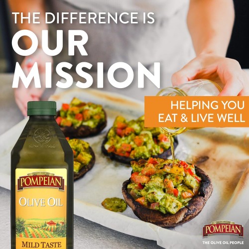 Pompeian Classic Olive Oil, Mild Flavor, Perfect For Roasting &Amp;