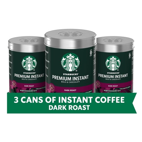 Starbucks Premium Instant Coffee — Dark Roast — 100% Arabica — 3