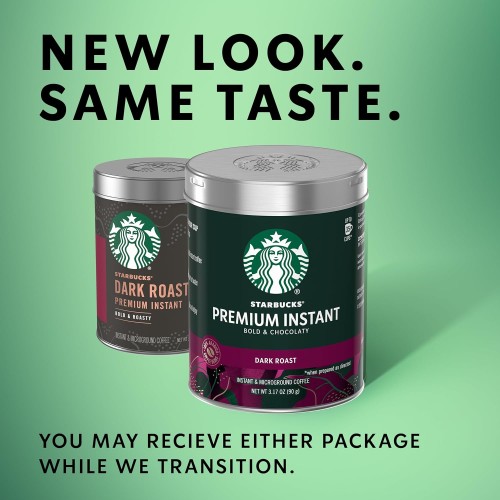 Starbucks Premium Instant Coffee — Dark Roast — 100% Arabica — 3