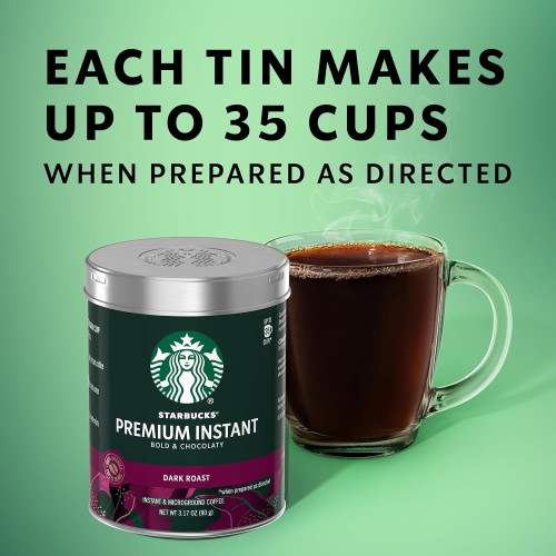 Starbucks Premium Instant Coffee — Dark Roast — 100% Arabica — 3
