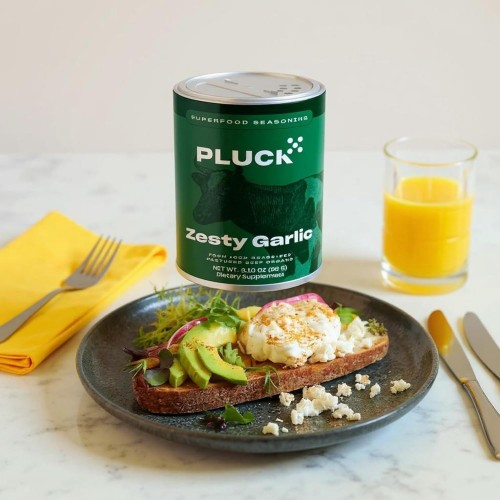 Pluck Zesty Garlic Organ Meat Blend Seasoning | From Grass-Fed &...
