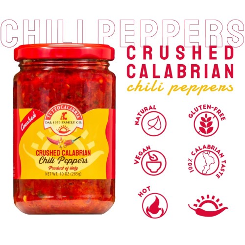 TUTTOCALABRIA Calabrian Chili Pepper Pieces, 10oz