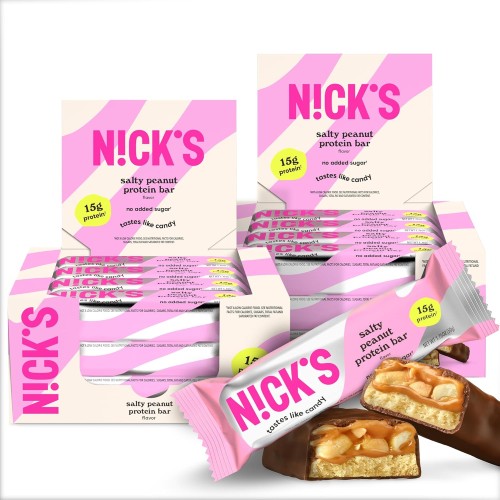 Nicks Swedish-Style Snack Bar, Keto Protein Bar, 24 count, 15g ...