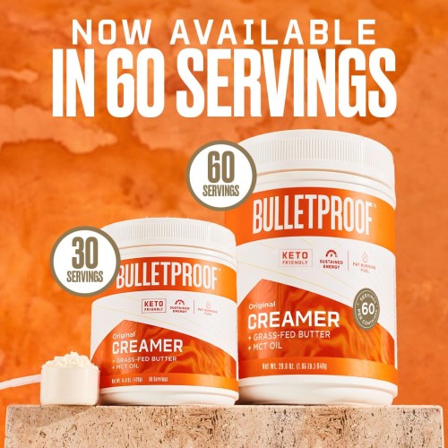 Bulletproof Coffee Instamix Creamer, Includes Grass Fed Ghee And