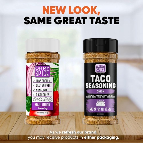 Taco Seasoning Mix Onion Powder - Gluten Free & Low Sodium