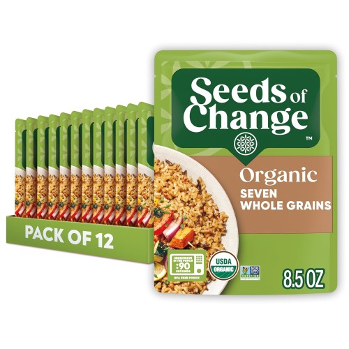 Seeds Of Change Organic Seven Whole Grains 8.5 Ounce Pack Of 12
