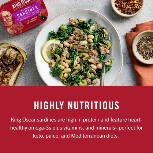King Oscar Wild Caught Sardines Zesty Tomato, 3.75 Ounce Pack O