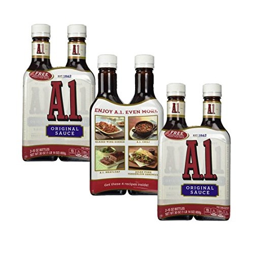 A-1 Steak Sauce, Original, 2 Packs Of 15 Oz Glass Bottles Pack