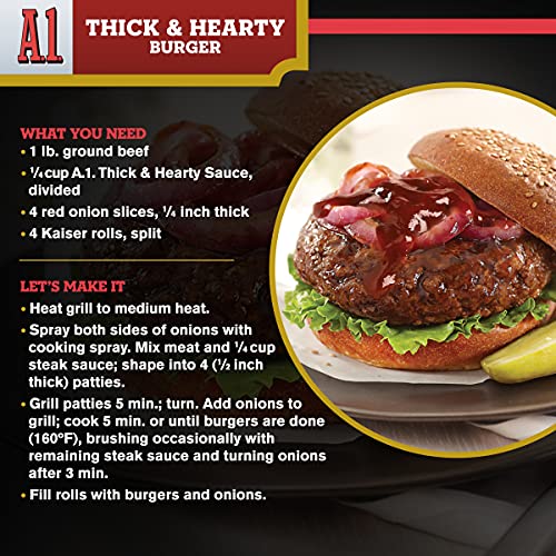 A.1. Thick &Amp; Hearty Steak Sauce 10 Oz Bottles