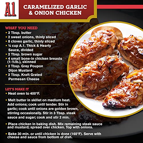 A.1. Thick &Amp; Hearty Steak Sauce 10 Oz Bottles