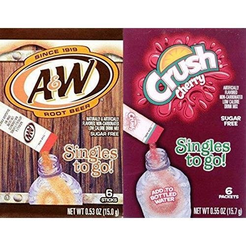 A&Amp;W Root Beer &Amp; Cherry Crush Singles To Go Drink Mix Combo Pack