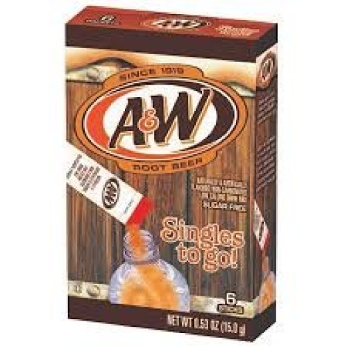 A&Amp;W Root Beer Singles To Go! Drink Mix, 6-0.53 Oz Packets Pack