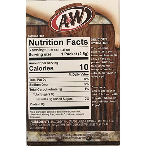 A&Amp;W Singles To Go Powder Packets - Sugar Free, Non-Carbonated Ro