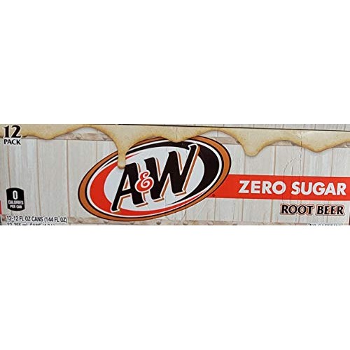A&Amp;W Zero Sugar Root Beer Soda, 12 Oz 12 Cans
