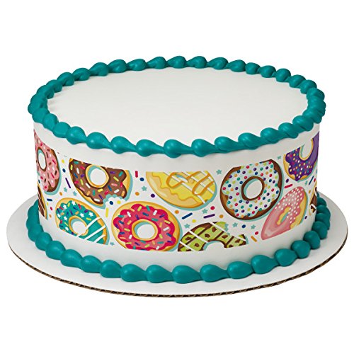 Donuts Edible Frosting Image Cake Strip Borders-3/Page