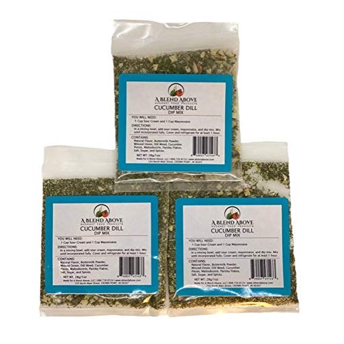A Blend Above Cucumber Dill Dip Mix, 1Oz, 3 Pack