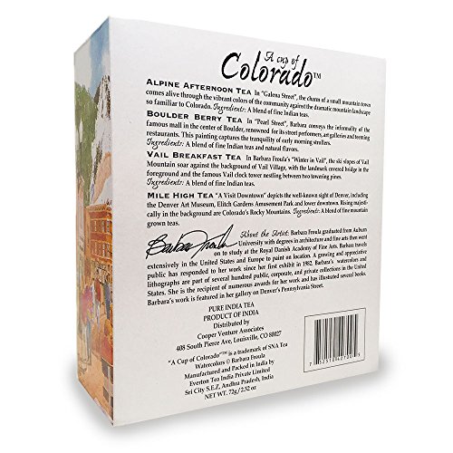 A Cup Of Colorado Tea Collection 4 Flavors, 10 Tea Bags Per Fla