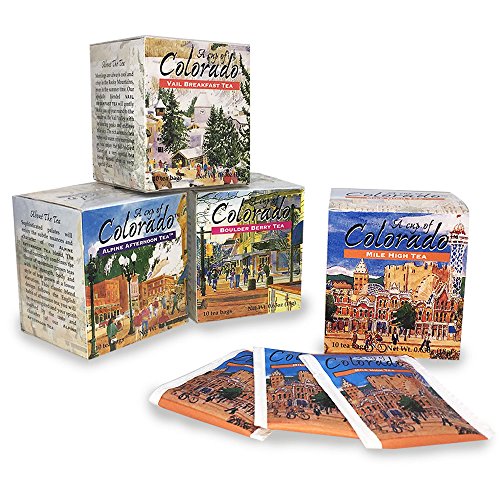 A Cup Of Colorado Tea Collection 4 Flavors, 10 Tea Bags Per Fla