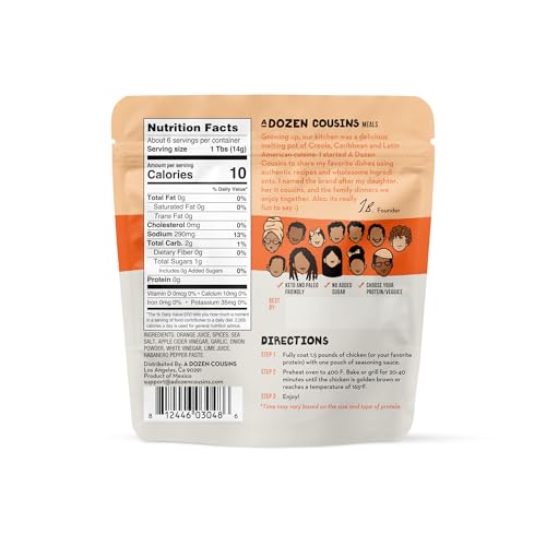 A Dozen Cousins Entrée Seasoning Sauce Marinade - Coat and Cook,...