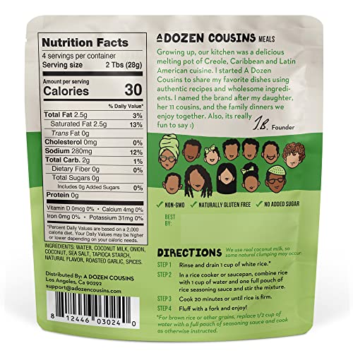 A Dozen Cousins Rice Seasoning Sauce Packets - Season And Prepar