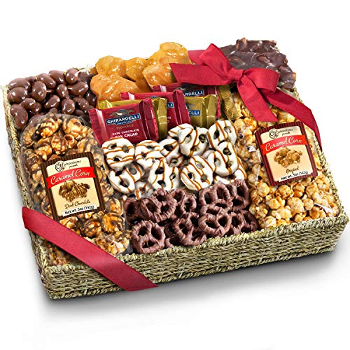 Chocolate Caramel And Crunch Grand Gift Basket For Valentines, S