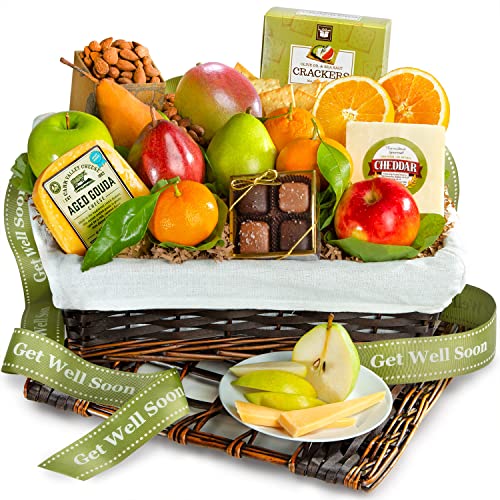 A Gift Inside Get Well Soon Deluxe Fruit Gift Basket,,