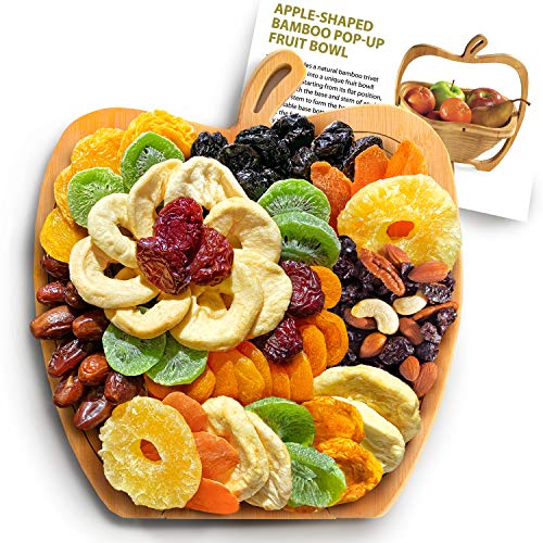 Apple Dried Fruit Gift Tray Turns Into Fruit Basket, Dried Fruit