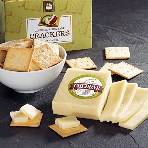 Classic Fresh Fruit Basket Gift With Crackers, Cheese And Nuts F